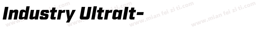 Industry UltraIt字体转换
